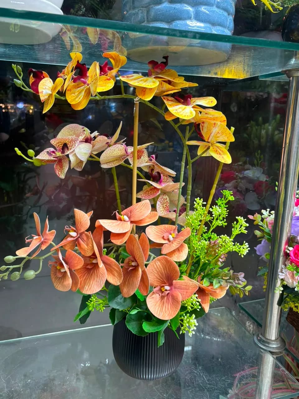 Autumn Orchid Elegance Pot Bouquet