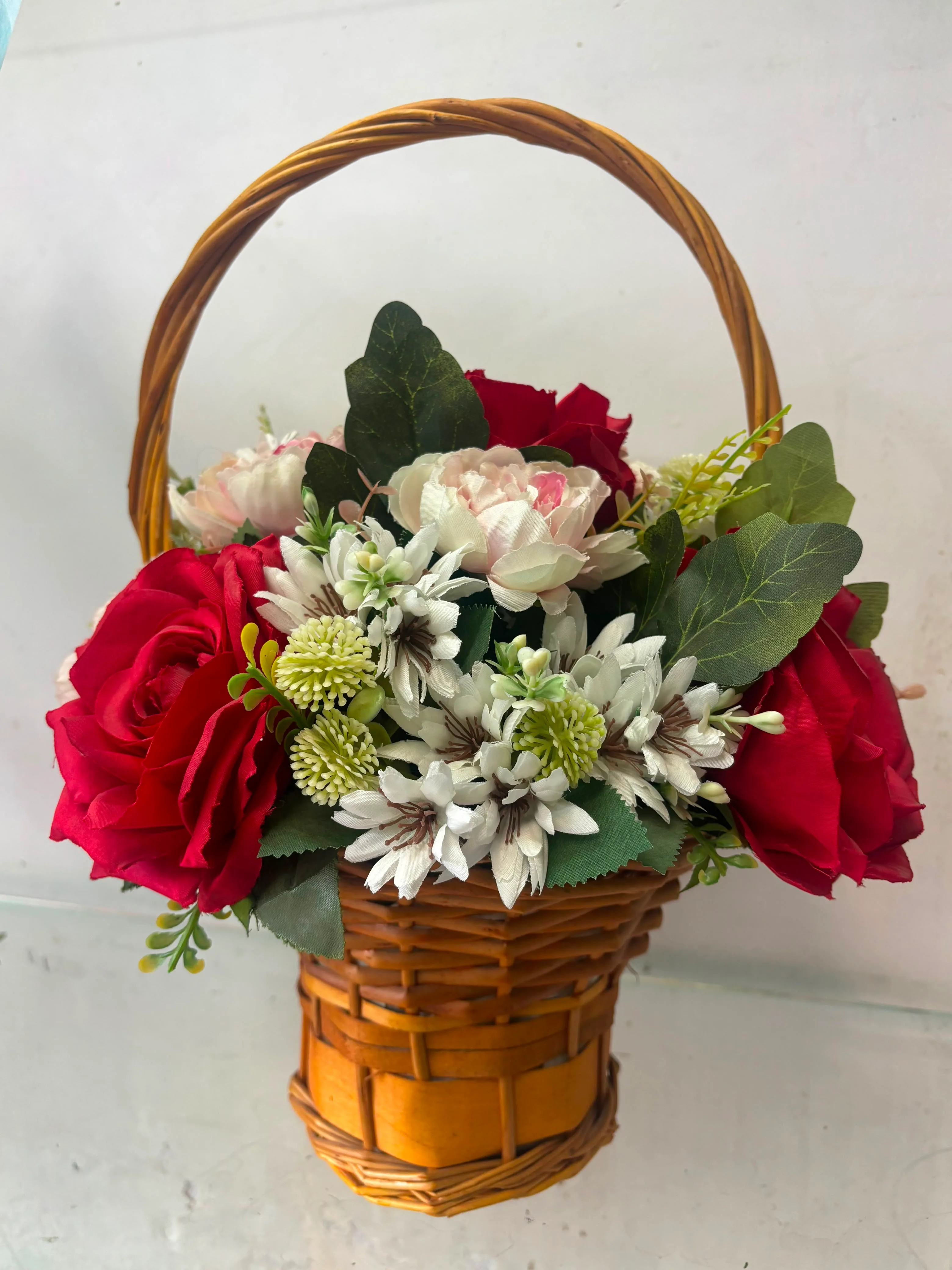 Romantic Rose & Blossom Basket