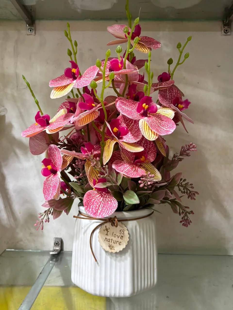 Pink Orchid Charm Pot Bouquet